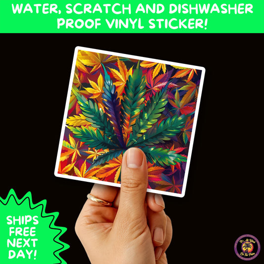 PSYCHEDELIC ART STICKERS | Trippy Groovy Vinyl Decals for Journals, Water Bottles, Laptops, Hippie Aesthetic Stickers for Vibe Lovers
