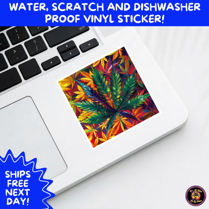 PSYCHEDELIC ART STICKERS | Trippy Groovy Vinyl Decals for Journals, Water Bottles, Laptops, Hippie Aesthetic Stickers for Vibe Lovers