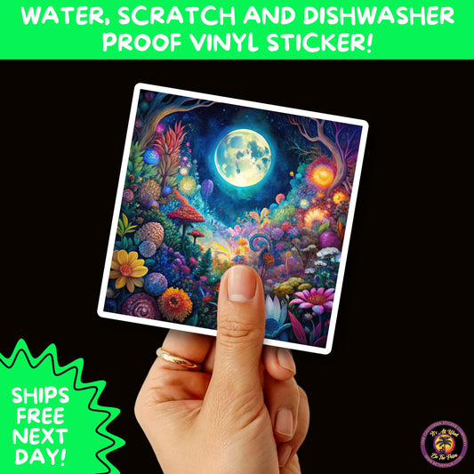 PSYCHEDELIC ART STICKERS | Trippy Groovy Vinyl Decals for Journals, Water Bottles, Laptops, Hippie Aesthetic Stickers for Vibe Lovers