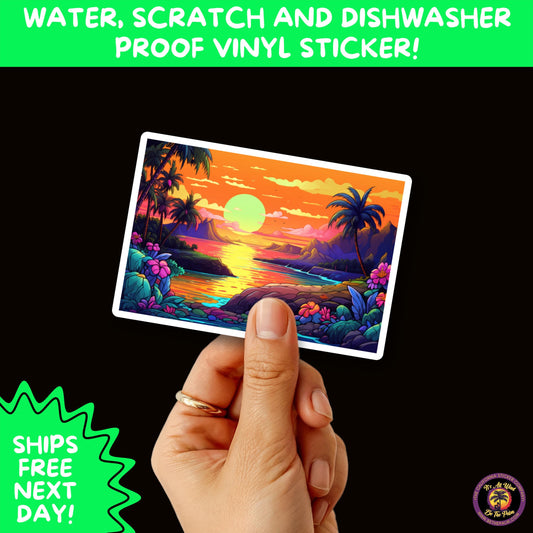 PSYCHEDELIC ART STICKERS | Trippy Groovy Vinyl Decals for Journals, Water Bottles, Laptops, Hippie Aesthetic Stickers for Vibe Lovers