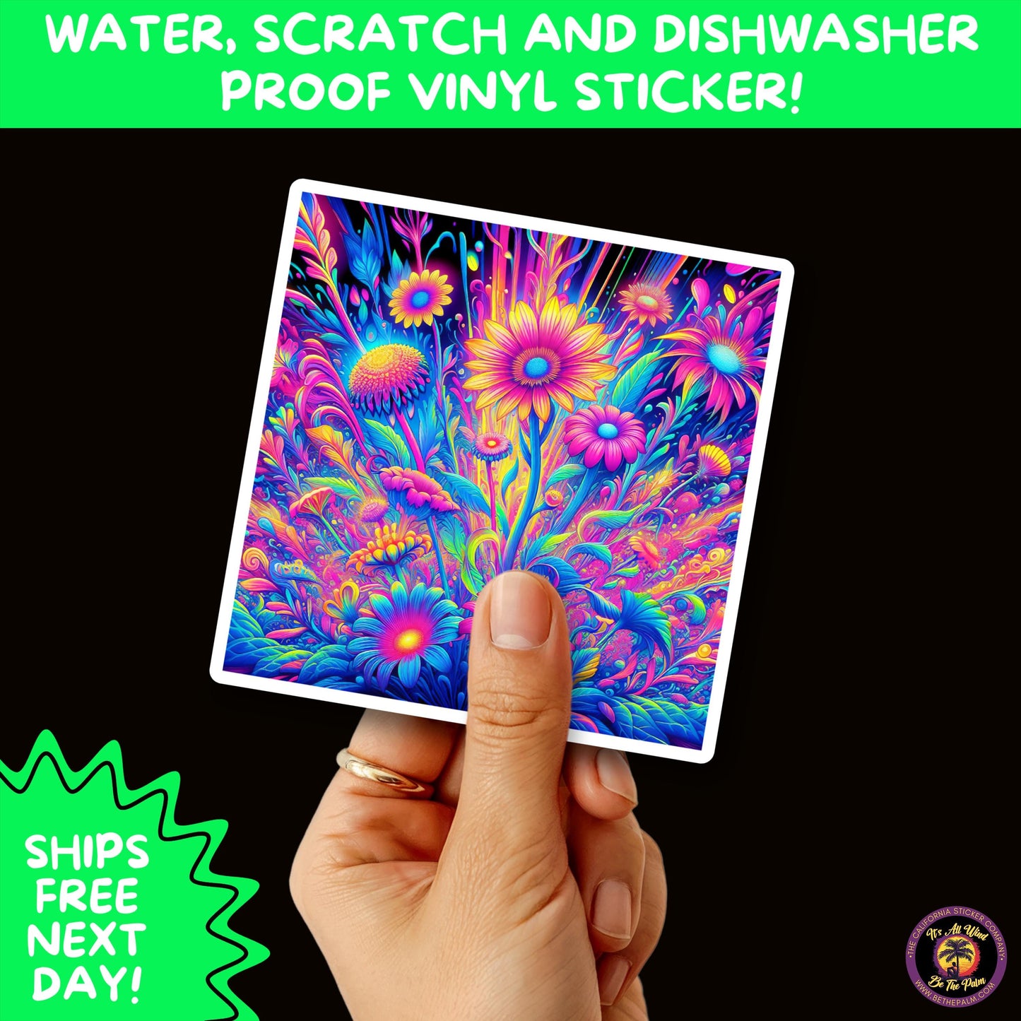 PSYCHEDELIC ART STICKERS | Trippy Groovy Vinyl Decals for Journals, Water Bottles, Laptops, Hippie Aesthetic Stickers for Vibe Lovers
