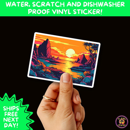 PSYCHEDELIC ART STICKERS | Trippy Groovy Vinyl Decals for Journals, Water Bottles, Laptops, Hippie Aesthetic Stickers for Vibe Lovers