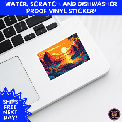 PSYCHEDELIC ART STICKERS | Trippy Groovy Vinyl Decals for Journals, Water Bottles, Laptops, Hippie Aesthetic Stickers for Vibe Lovers