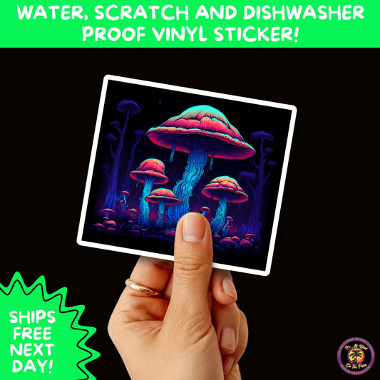 PSYCHEDELIC ART STICKERS | Trippy Groovy Vinyl Decals for Journals, Water Bottles, Laptops, Hippie Aesthetic Stickers for Vibe Lovers