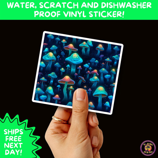 PSYCHEDELIC ART STICKERS | Trippy Groovy Vinyl Decals for Journals, Water Bottles, Laptops, Hippie Aesthetic Stickers for Vibe Lovers