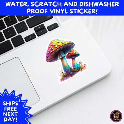 PSYCHEDELIC ART STICKERS | Trippy Groovy Vinyl Decals for Journals, Water Bottles, Laptops, Hippie Aesthetic Stickers for Vibe Lovers