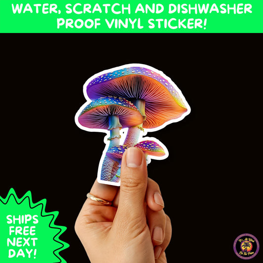 PSYCHEDELIC ART STICKERS | Trippy Groovy Vinyl Decals for Journals, Water Bottles, Laptops, Hippie Aesthetic Stickers for Vibe Lovers