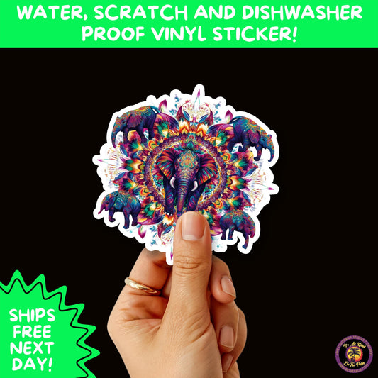 PSYCHEDELIC ART STICKERS | Trippy Groovy Vinyl Decals for Journals, Water Bottles, Laptops, Hippie Aesthetic Stickers for Vibe Lovers