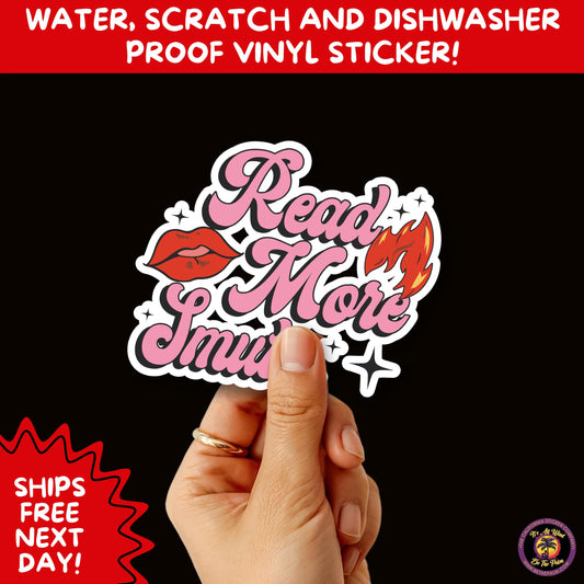 SMUT BOOK LOVER | Stickers – Funny Romance Sticker Pack for Readers, Booktok Gifts, Steamy Books, Kindle Accessories, Waterproof Vinyl