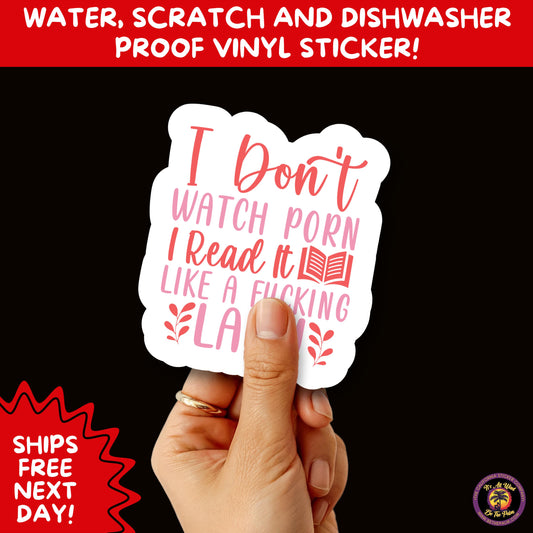 SMUT BOOK LOVER | Stickers – Funny Romance Sticker Pack for Readers, Booktok Gifts, Steamy Books, Kindle Accessories, Waterproof Vinyl