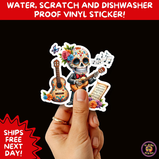 SUGAR SKULL STICKERS Day of the Dead Aesthetic Sticker Pack for Journals Laptops Water Bottles Halloween Decor and Spooky Season Gifts
