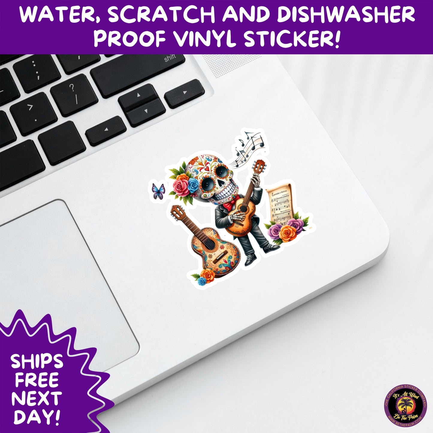 SUGAR SKULL STICKERS Day of the Dead Aesthetic Sticker Pack for Journals Laptops Water Bottles Halloween Decor and Spooky Season Gifts
