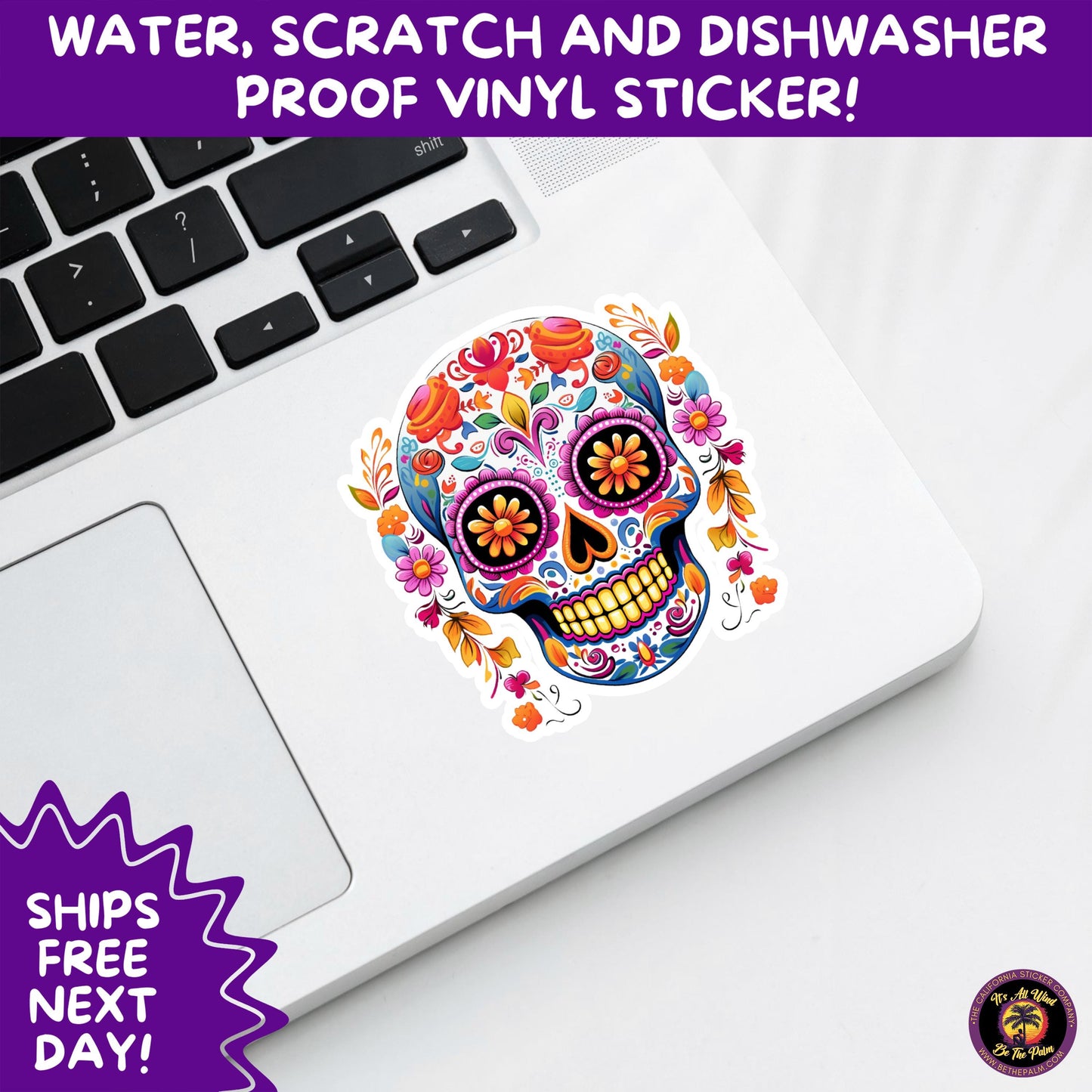 SUGAR SKULL STICKERS Day of the Dead Aesthetic Sticker Pack for Journals Laptops Water Bottles Halloween Decor and Spooky Season Gifts
