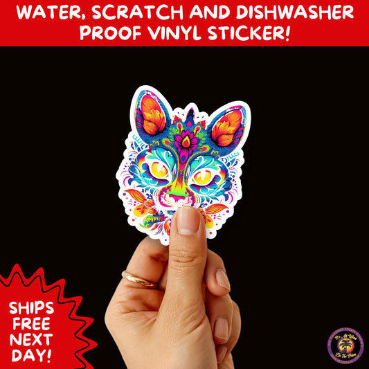 SUGAR SKULL STICKERS Day of the Dead Aesthetic Sticker Pack for Journals Laptops Water Bottles Halloween Decor and Spooky Season Gifts