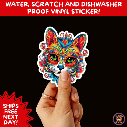 SUGAR SKULL STICKERS Day of the Dead Aesthetic Sticker Pack for Journals Laptops Water Bottles Halloween Decor and Spooky Season Gifts