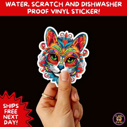 SUGAR SKULL STICKERS Day of the Dead Aesthetic Sticker Pack for Journals Laptops Water Bottles Halloween Decor and Spooky Season Gifts