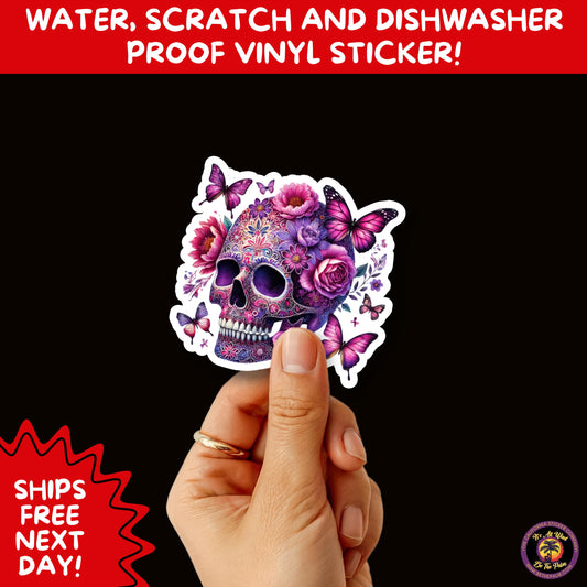 SUGAR SKULL STICKERS Day of the Dead Aesthetic Sticker Pack for Journals Laptops Water Bottles Halloween Decor and Spooky Season Gifts