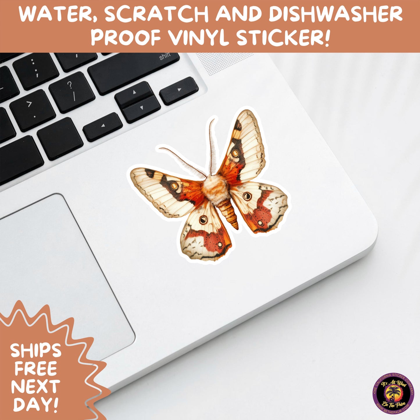 GOTH MOTH STICKERS | Gothic Insect Vinyl Stickers, Dark Aesthetic Stickers for Laptops Journals, Spooky Bug Stickers, Moth Witchy Decor