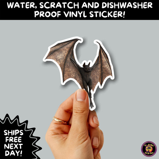 GOTHIC BAT STICKERS | for Alternative Aesthetic Lovers Spooky Vibe Cute Creepy Goth Accessories for Journal Laptop or Water Bottle Decor