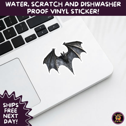 GOTHIC BAT STICKERS | for Alternative Aesthetic Lovers Spooky Vibe Cute Creepy Goth Accessories for Journal Laptop or Water Bottle Decor