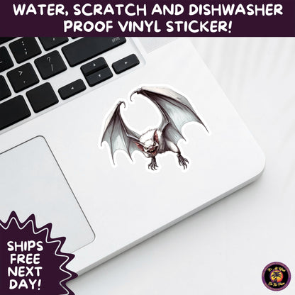 GOTHIC BAT STICKERS | for Alternative Aesthetic Lovers Spooky Vibe Cute Creepy Goth Accessories for Journal Laptop or Water Bottle Decor