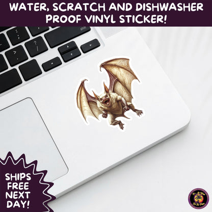 GOTHIC BAT STICKERS | for Alternative Aesthetic Lovers Spooky Vibe Cute Creepy Goth Accessories for Journal Laptop or Water Bottle Decor