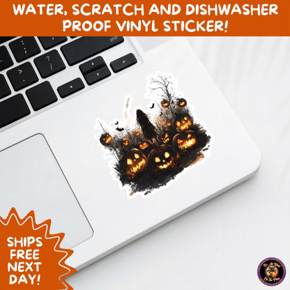 JACK O LANTERN | Aesthetic Halloween Stickers for Planners, Laptops, Water Bottles, and Spooky Autumn Craft Projects