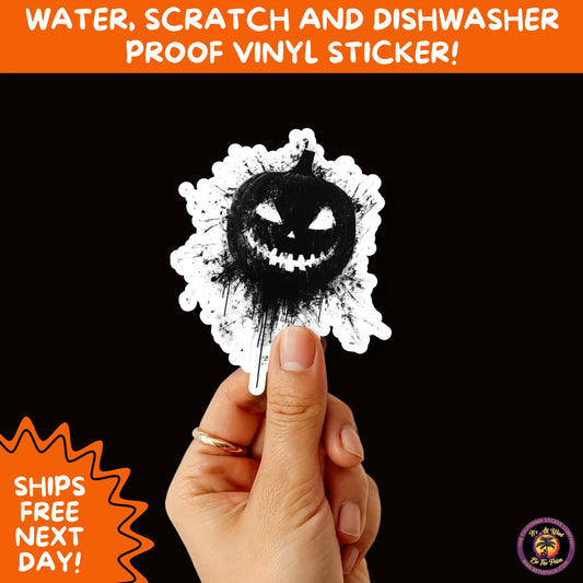 JACK O LANTERN | Aesthetic Halloween Stickers for Planners, Laptops, Water Bottles, and Spooky Autumn Craft Projects