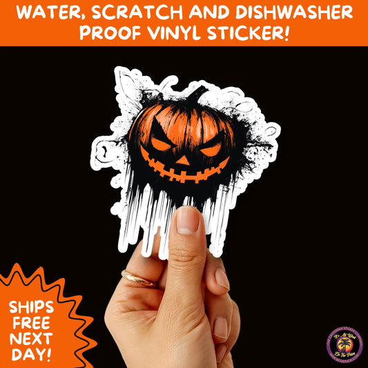 JACK O LANTERN | Aesthetic Halloween Stickers for Planners, Laptops, Water Bottles, and Spooky Autumn Craft Projects