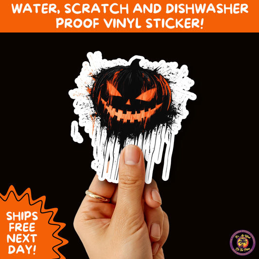 JACK O LANTERN | Aesthetic Halloween Stickers for Planners, Laptops, Water Bottles, and Spooky Autumn Craft Projects