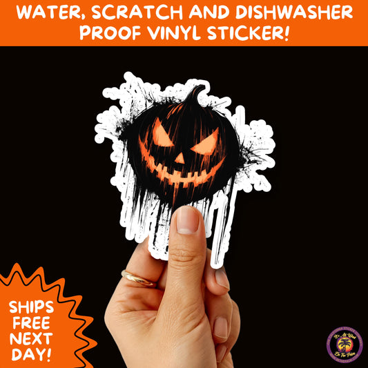 JACK O LANTERN | Aesthetic Halloween Stickers for Planners, Laptops, Water Bottles, and Spooky Autumn Craft Projects