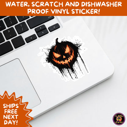 JACK O LANTERN | Aesthetic Halloween Stickers for Planners, Laptops, Water Bottles, and Spooky Autumn Craft Projects