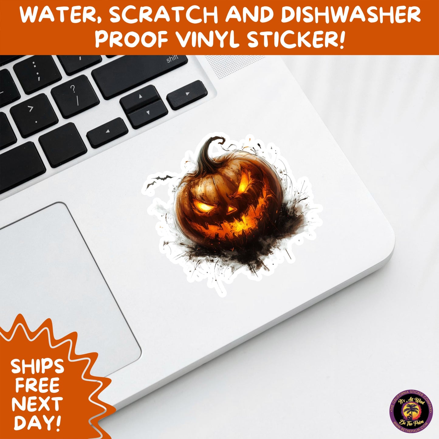 JACK O LANTERN | Aesthetic Halloween Stickers for Planners, Laptops, Water Bottles, and Spooky Autumn Craft Projects
