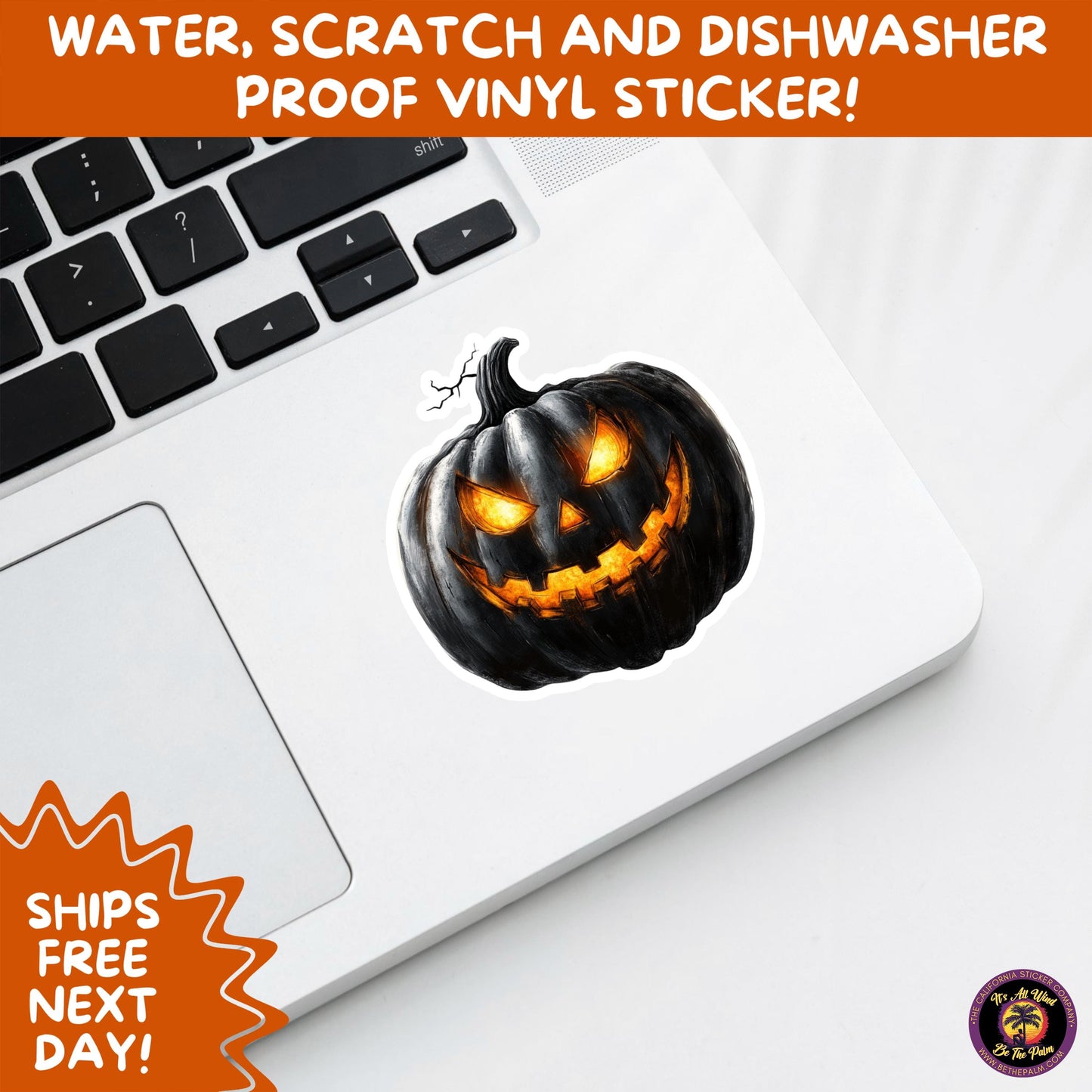 JACK O LANTERN | Aesthetic Halloween Stickers for Planners, Laptops, Water Bottles, and Spooky Autumn Craft Projects