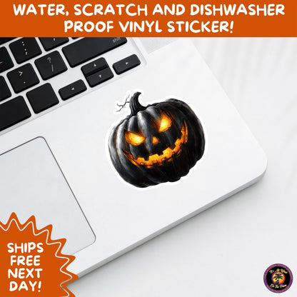 JACK O LANTERN | Aesthetic Halloween Stickers for Planners, Laptops, Water Bottles, and Spooky Autumn Craft Projects