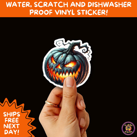 JACK O LANTERN | Aesthetic Halloween Stickers for Planners, Laptops, Water Bottles, and Spooky Autumn Craft Projects