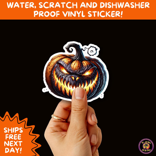 JACK O LANTERN | Aesthetic Halloween Stickers for Planners, Laptops, Water Bottles, and Spooky Autumn Craft Projects