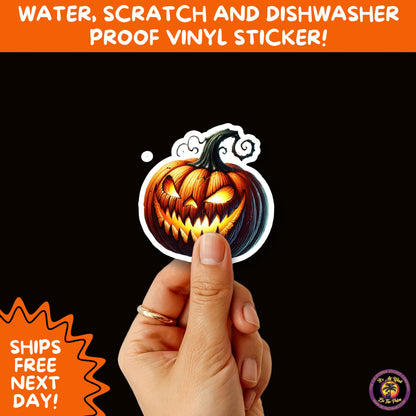 JACK O LANTERN | Aesthetic Halloween Stickers for Planners, Laptops, Water Bottles, and Spooky Autumn Craft Projects