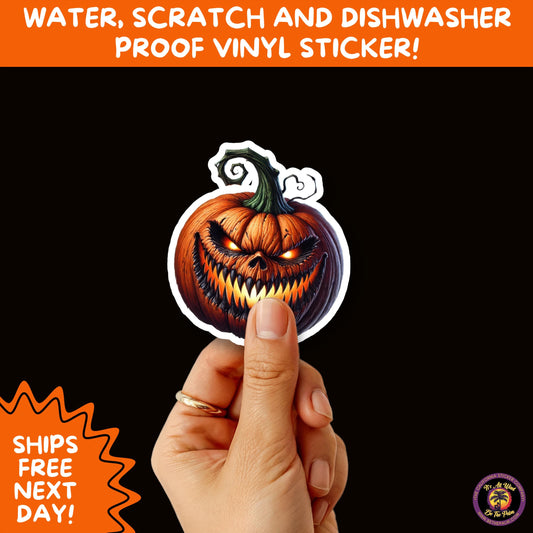 JACK O LANTERN | Aesthetic Halloween Stickers for Planners, Laptops, Water Bottles, and Spooky Autumn Craft Projects