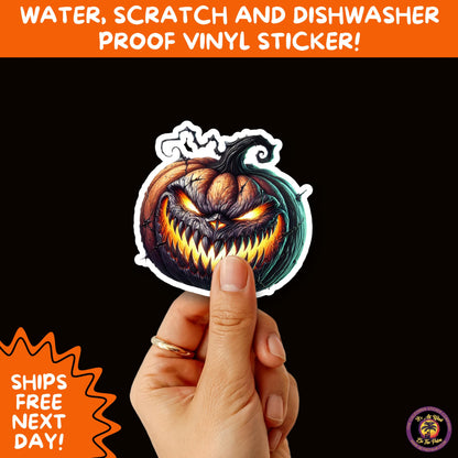 JACK O LANTERN | Aesthetic Halloween Stickers for Planners, Laptops, Water Bottles, and Spooky Autumn Craft Projects