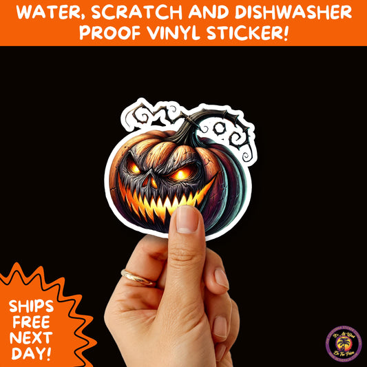 JACK O LANTERN | Aesthetic Halloween Stickers for Planners, Laptops, Water Bottles, and Spooky Autumn Craft Projects