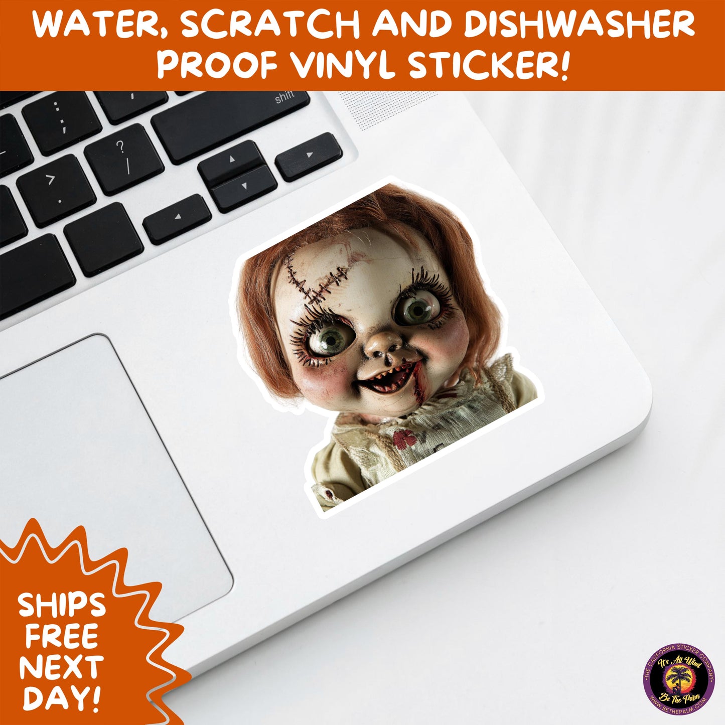 HORROR DOLL STICKERS Spooky Cute Creepy Girl Stickers  Perfect for Halloween, Scrapbooking, and Horror Aesthetic Fans