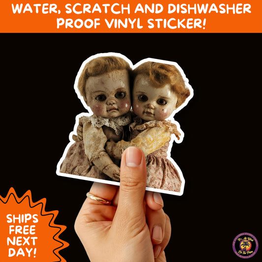 HORROR DOLL STICKERS Spooky Cute Creepy Girl Stickers – Perfect for Halloween, Scrapbooking, and Horror Aesthetic Fans