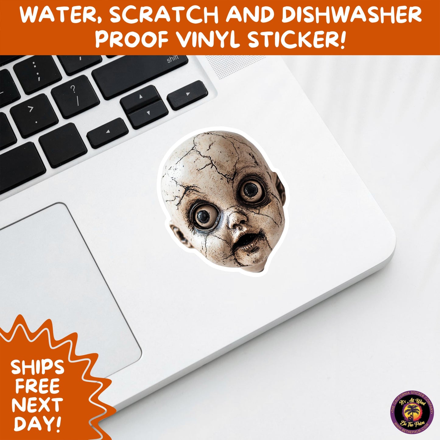 HORROR DOLL STICKERS Spooky Cute Creepy Girl Stickers – Perfect for Halloween, Scrapbooking, and Horror Aesthetic Fans