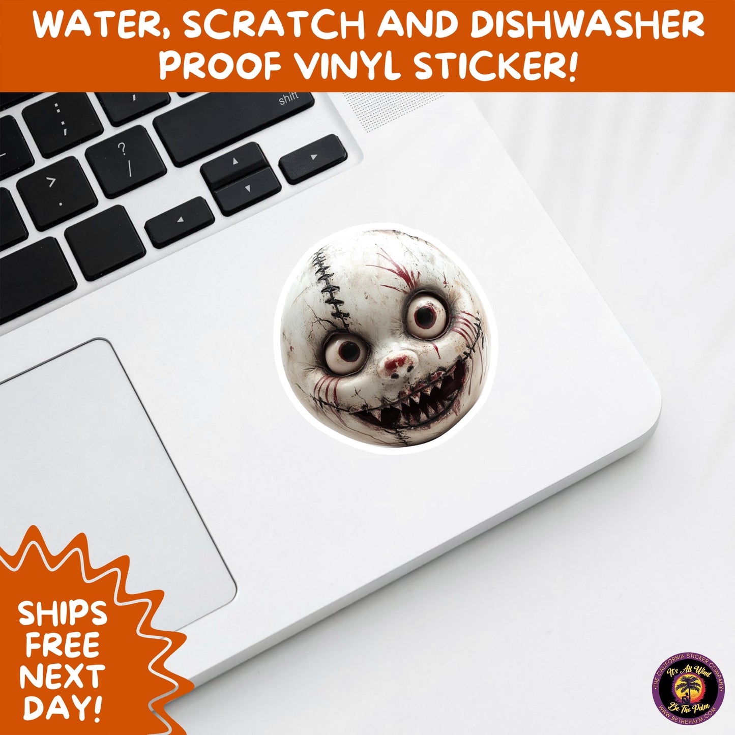 HORROR DOLL STICKERS Spooky Cute Creepy Girl Stickers – Perfect for Halloween, Scrapbooking, and Horror Aesthetic Fans