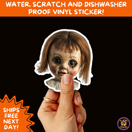 HORROR DOLL STICKERS Spooky Cute Creepy Girl Stickers – Perfect for Halloween, Scrapbooking, and Horror Aesthetic Fans