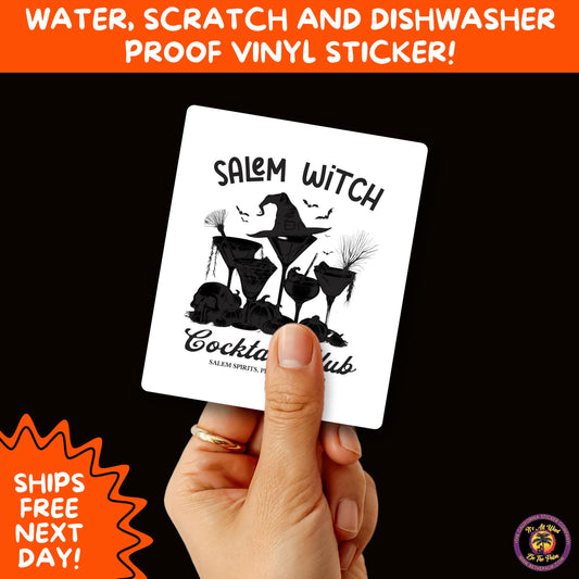 HALLOWEEN VINYL STICKERS | Spooky Ghosts, Witches, Pumpkins, Skulls and Bats – Waterproof Halloween Sticker Pack for All Ages