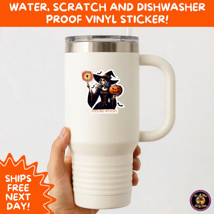 HALLOWEEN VINYL STICKERS | Spooky Ghosts, Witches, Pumpkins, Skulls and Bats – Waterproof Halloween Sticker Pack for All Ages