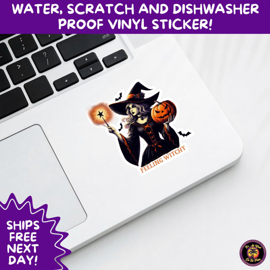 HALLOWEEN VINYL STICKERS | Spooky Ghosts, Witches, Pumpkins, Skulls and Bats – Waterproof Halloween Sticker Pack for All Ages