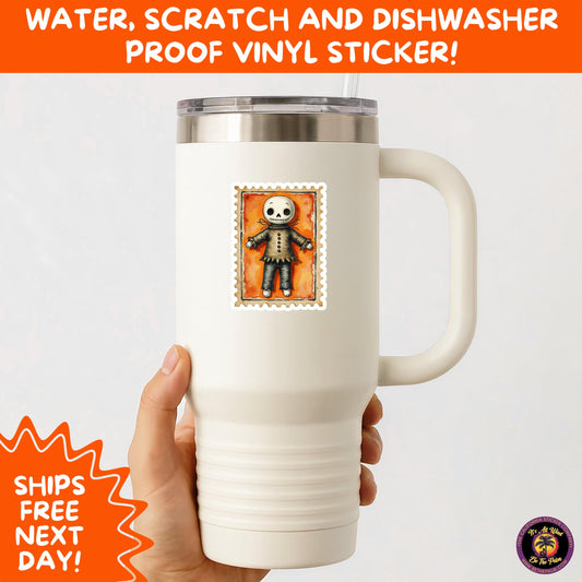 HALLOWEEN VINYL STICKERS | Spooky Ghosts, Witches, Pumpkins, Skulls and Bats – Waterproof Halloween Sticker Pack for All Ages